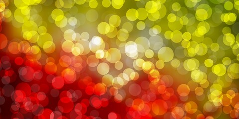 Dark Multicolor vector texture with disks. Abstract colorful disks on simple gradient background. Design for posters, banners.