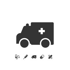 ambulance icon vector illustration for website and graphic design