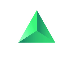 abstract green triangle