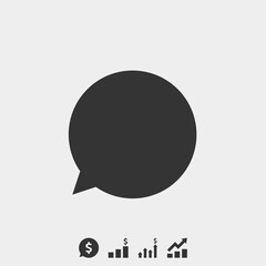 chat bubble icon vector illustration for website and graphic design