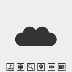 cloud icon vector illustration for website and graphic design