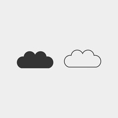 cloud icon vector illustration for website and graphic design