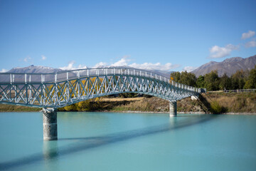 Lake Tekapo shore landscape scene