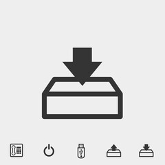 download icon vector illustration for website and graphic design