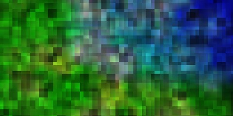 Light Blue, Green vector layout with lines, rectangles.