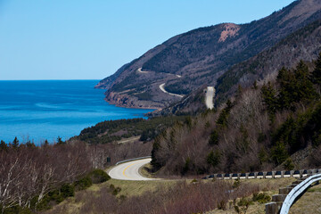 Windy road through Nova Scotia