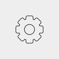 gear settings icon vector illustration for website and graphic design