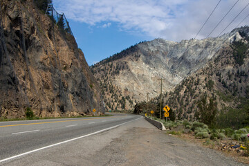 Canada road in the mountains