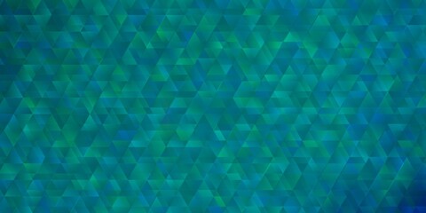 Light BLUE vector background with lines, triangles.