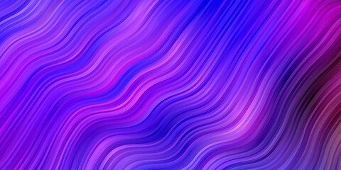 Light Multicolor vector backdrop with bent lines. Colorful illustration, which consists of curves. Pattern for business booklets, leaflets