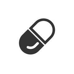 pill medicine icon vector illustration for website and graphic design