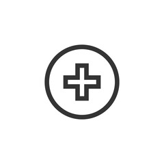 Fototapeta premium medical sign icon vector illustration for website and graphic design