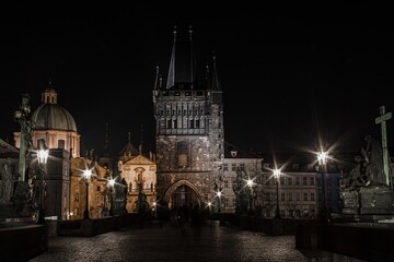 Naklejka premium The great Charle's bridge in Prague.