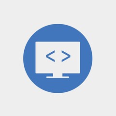 programming computer icon vector illustration for website and graphic design