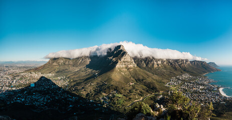 Beautiful view of Cape Town and Table Mountain, South Africa