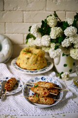 Mini kebab chicken and pepper Italian and spaghetti casserole