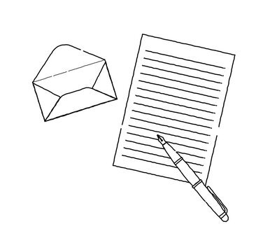 便箋と封筒と万年筆のイラスト おしゃれでシンプルな手書き風線画 Stock Vector Adobe Stock 便箋と封筒と万年筆のイラスト おしゃれでシンプルな手書き風線画 Stock Vector Adobe Stock
