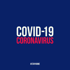 Coronavirus 2019-nCoV. Corona virus poster vector illustration COVID-19