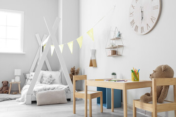 Stylish interior of children's room