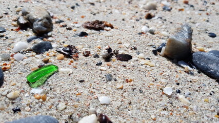 junk on the beach