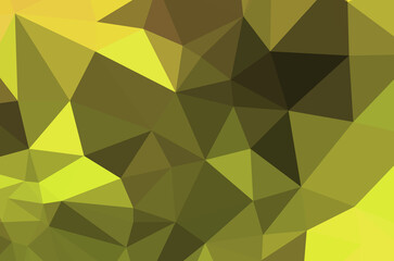 Creative design yellow template random bright colors low poly background
