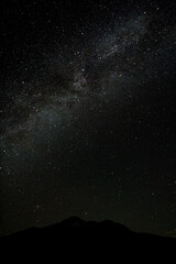 燧ヶ岳に昇るアンドロメダ座とペガスス座