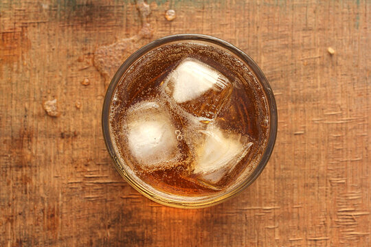 Soft Drink Soda Guarana Brazil Drink Wood Cup Ice