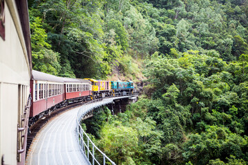 Historic Kuranda Scenic Railway in Australia