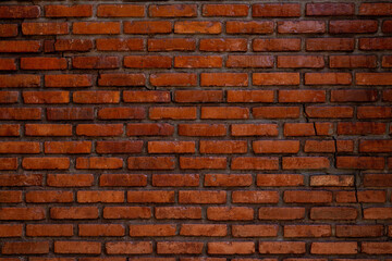 Obraz premium Orange brick wall texture background