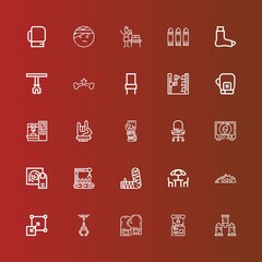 Editable 25 arm icons for web and mobile