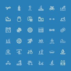 Editable 36 active icons for web and mobile