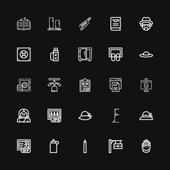 Editable 25 png icons for web and mobile