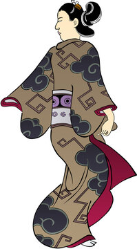 recommend clip art: 浮世絵　女性　その68