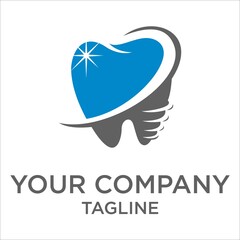 Dental logo template vector editable
