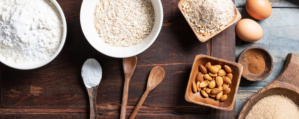ingredients to make homemade cookies at home