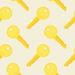 Key seamless pattern. Vector illustration