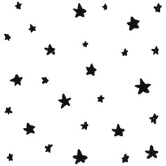 Fototapeta na wymiar Vector Star Pattern Background.pattern of star doodle.Star hand drawn.Vector EPS 10.