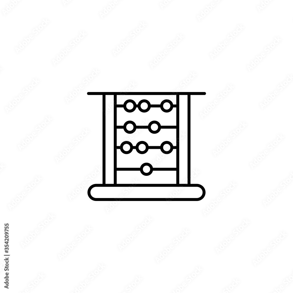 Wall mural Abacus Icon Vector Design Template