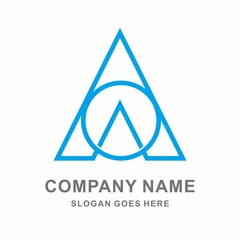 Triangle Circle Business Company Vector Logo Design