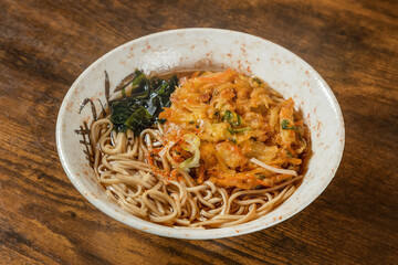 新そば Newly made raw soba Japanese foods