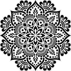 Mandala Pattern Stencil doodles sketch - 354212752