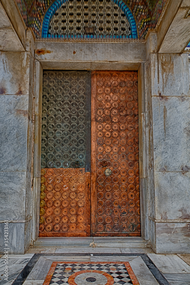 Wall mural saqara door