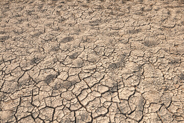 Ground cracks drought crisis environment background.