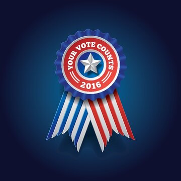 USA Election Rosette