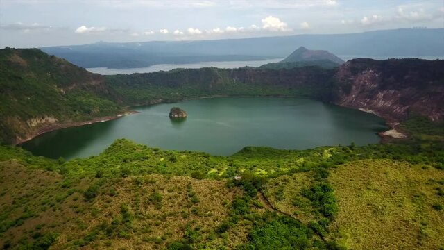 Taal Volcano Crater Before Eruption