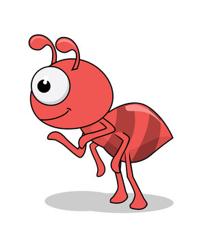 Ant Cartoon Cute Insect Animals Vector Image