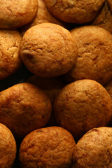 Freshly baked chocolate cookies