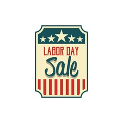 Labor day sale label
