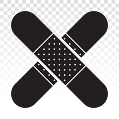 sticking plaster / bandage flat icon for app and website