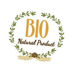 Bio natural product label